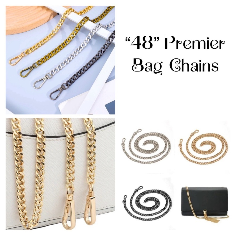 48 inch Metal Bag Straps (1 Item) NIP